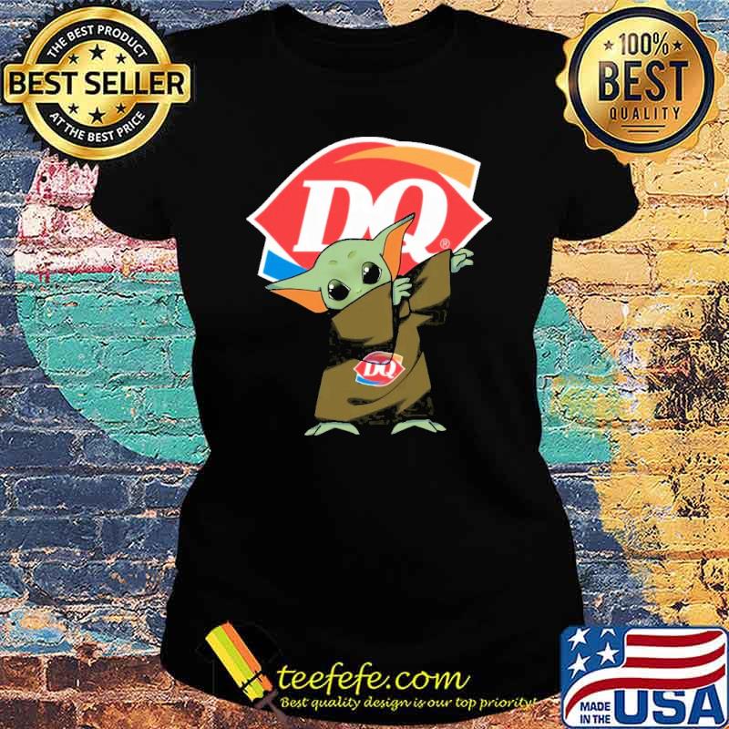 Baby yoda dabbing Dairy queen s Ladies tee Baby yoda dabbing Dairy queen s Ladies tee
