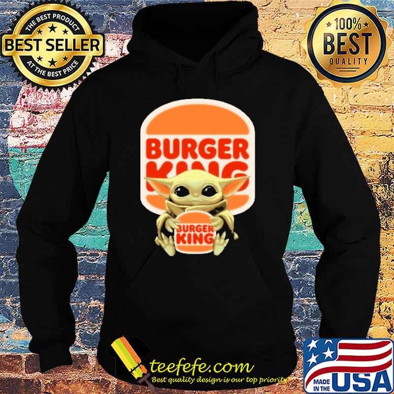 Baby yoda hug Burger king shirt