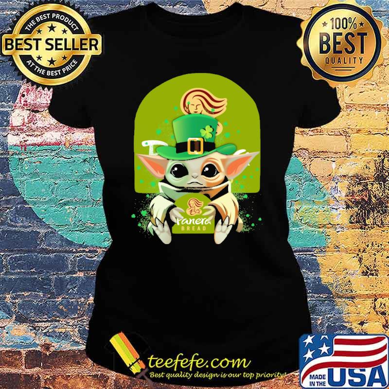 Baby yoda hug Panera bread St.Patrick's day s Ladies tee Baby yoda hug Panera bread St.Patrick's day s Ladies tee