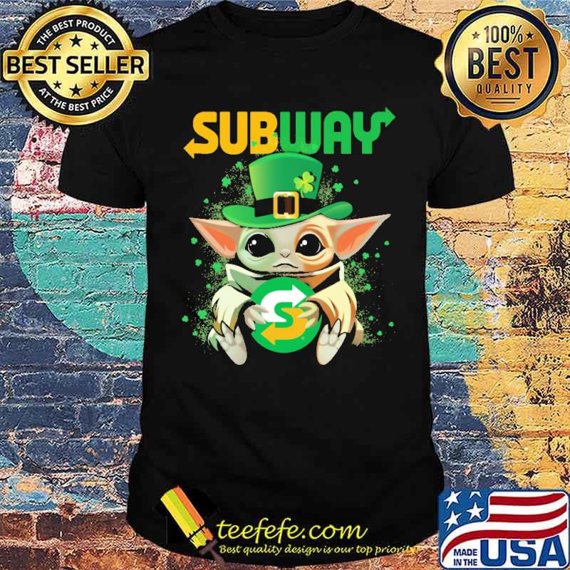 Baby yoda hug Subway St.Patrick's day s Unisex Baby yoda hug Subway St.Patrick's day s Unisex