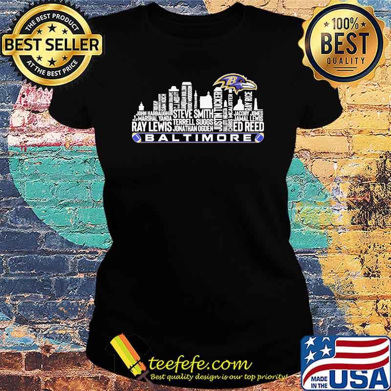 Baltimore Ravens ray lewis steve smith ed reed s Ladies tee Baltimore Ravens ray lewis steve smith ed reed s Ladies tee