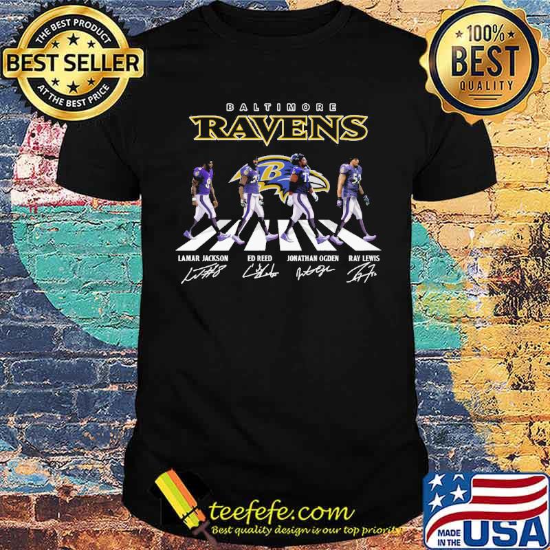 Baltimore Ravens walking abbey road signatures s Unisex Baltimore Ravens walking abbey road signatures s Unisex