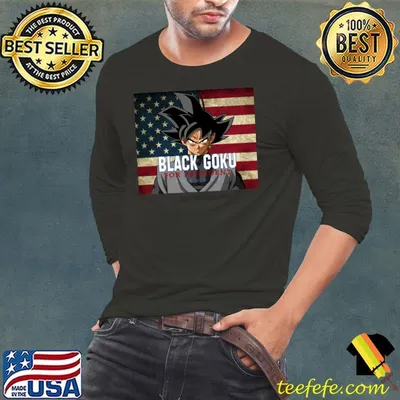 Black Goku For President Election American Flag T-Shirt