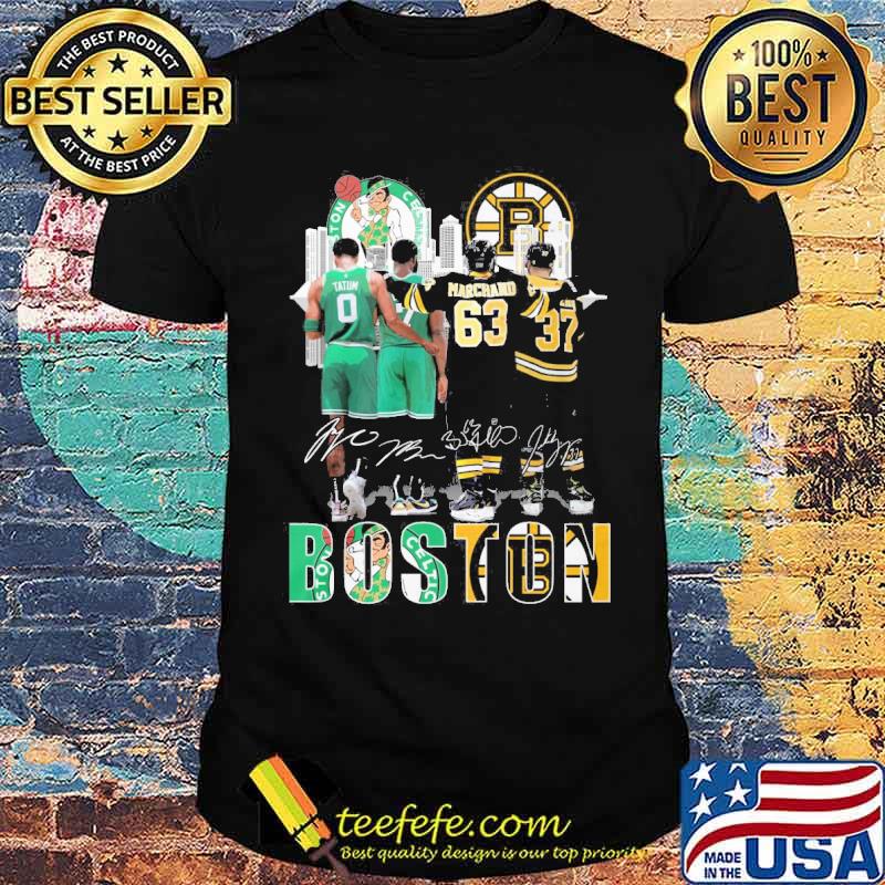 Boston Celtics Bruins Tatum Marchand signatures s Unisex Boston Celtics Bruins Tatum Marchand signatures s Unisex