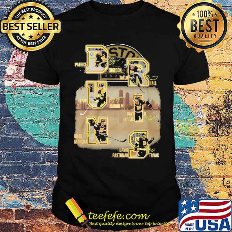 Bruins Patrice Ergeron Taylor Hall Hampus Lindholm signatures s Unisex Bruins Patrice Ergeron Taylor Hall Hampus Lindholm signatures s Unisex