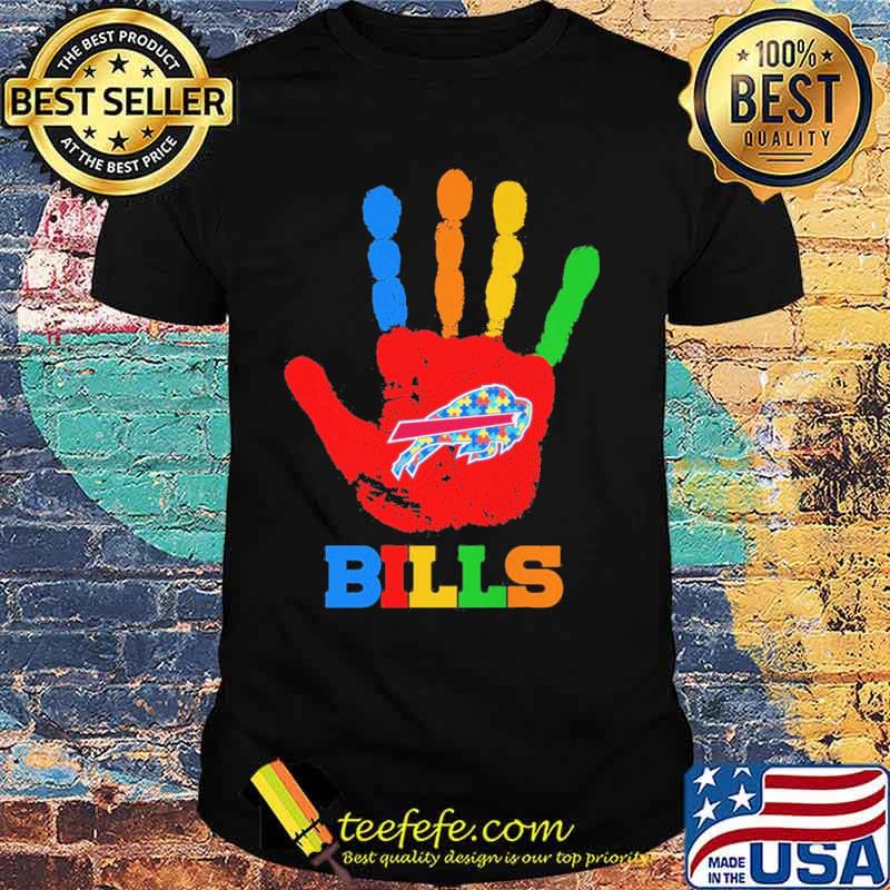 Buffalo Bills Hand color autism s Unisex Buffalo Bills Hand color autism s Unisex