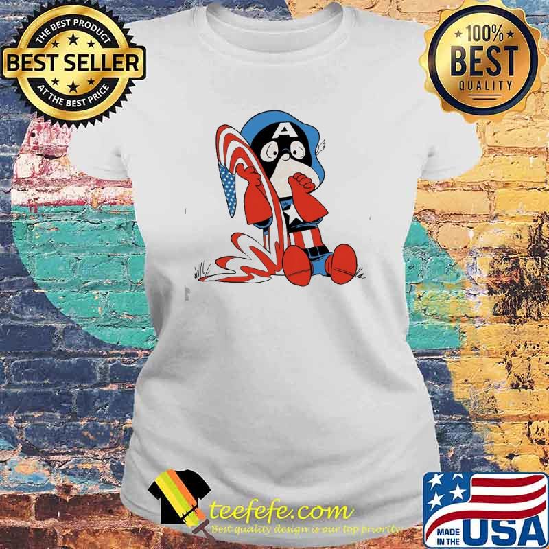 Captain America snoopy marvel s Laides tee Captain America snoopy marvel s Laides tee