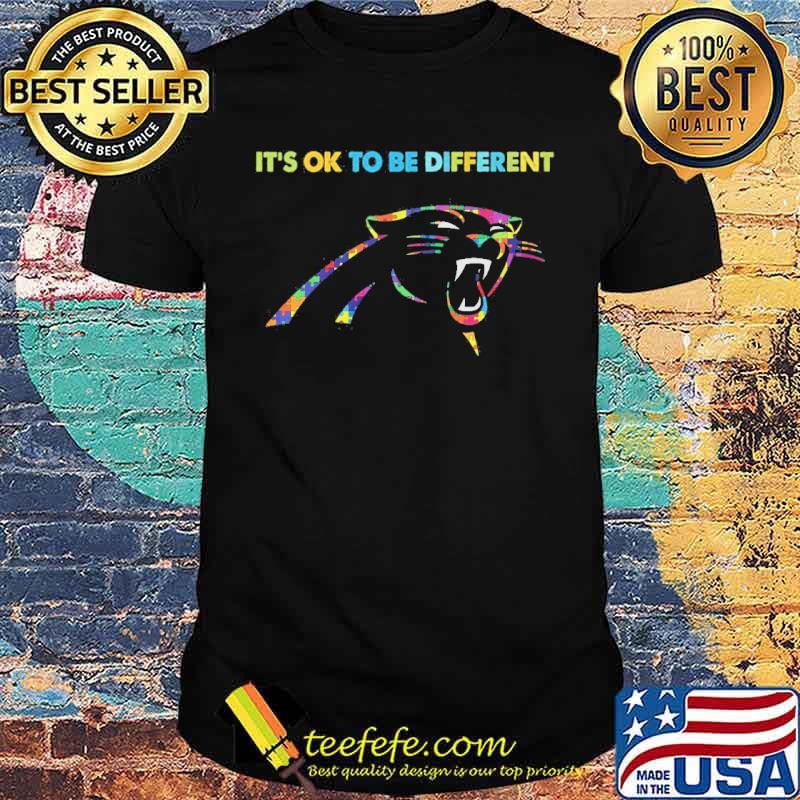 Carolina Panthers it's ok to be different autism s Unisex Carolina Panthers it's ok to be different autism s Unisex