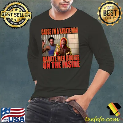 Cause A Karate Man Karate Men Bruise On The Inside T-Shirt