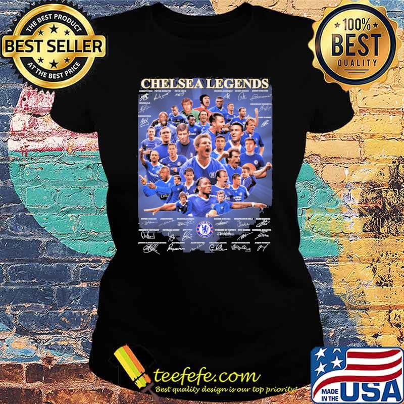 Chelsea legends signatures sport picture s Ladies tee Chelsea legends signatures sport picture s Ladies tee