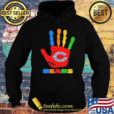 Chicago Bears Hand color autism shirt