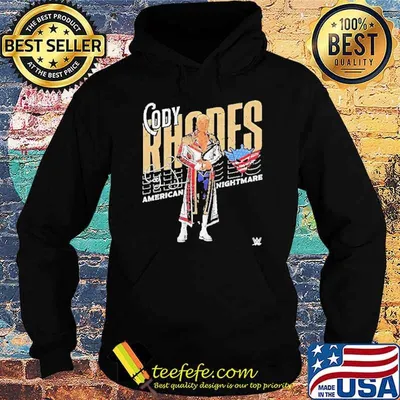 Cody Rhodes Slant American Nightmare Signature flag shirt