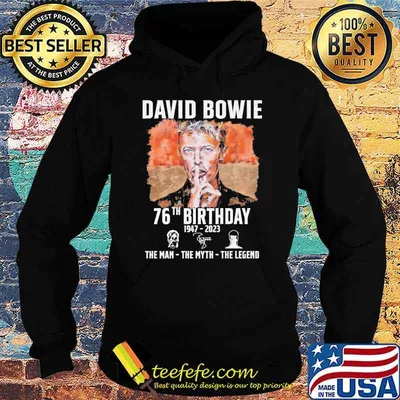 David Bowie 76th birthday 1947-2023 the man the myth the legend signature shirt