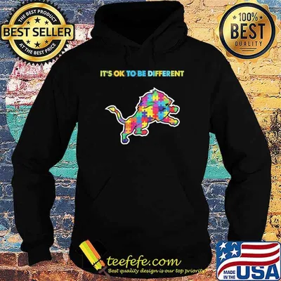 Detroit Lions it's ok to be different autism shirt