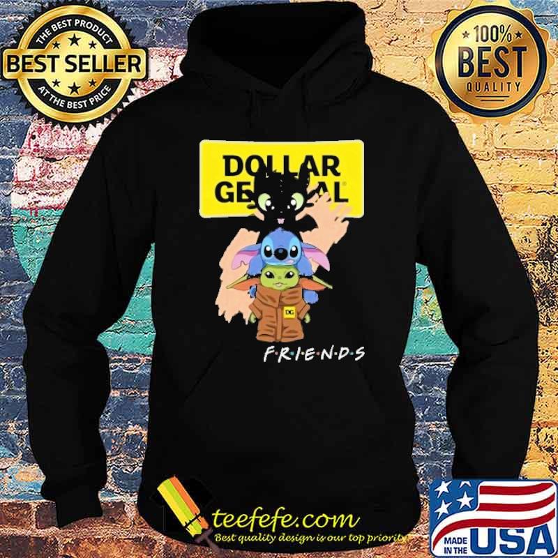 Dollar General friends Toothless Stitch baby yoda shirt