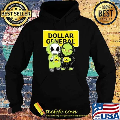 Dollar General Jack Skellington and Grinch shirt
