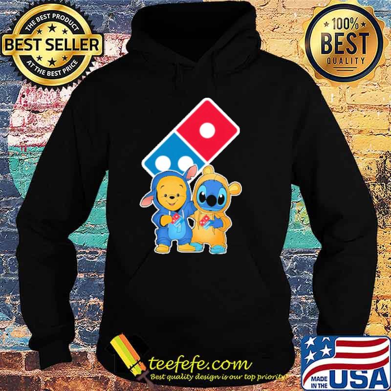 DOMINO'S PIZZA pooh and Stitch shirt DOMINO'S PIZZA pooh and Stitch shirt