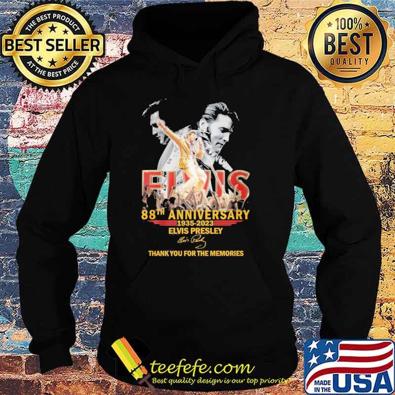 Elvis 88th anniversary 1935-2023 Elvis Presley thank you for the memories signature shirt