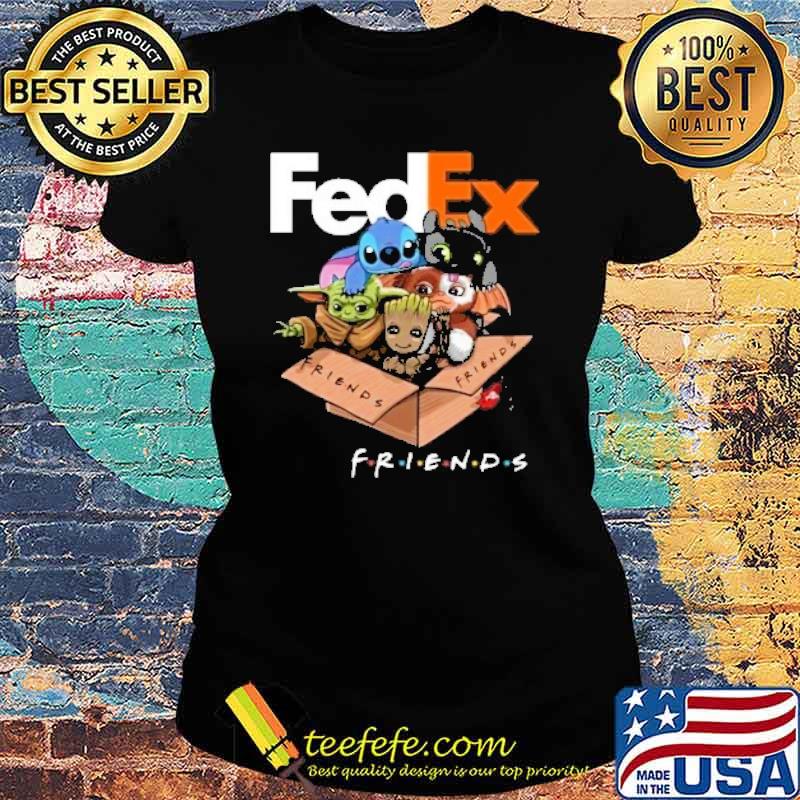 FedEx friends Stitch toothless baby yoda groot s Ladies tee FedEx friends Stitch toothless baby yoda groot s Ladies tee