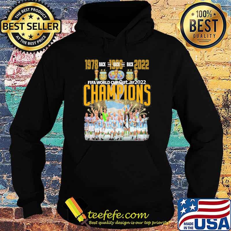 Fifa world cup Qatar 2022 champions back to back 1978 1986 2022 AFA shirt