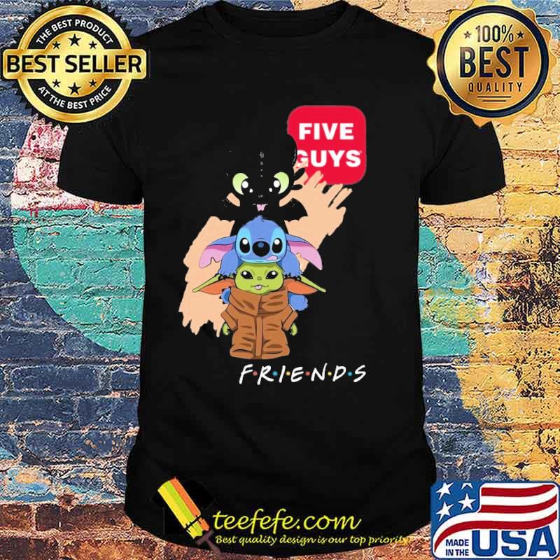 Five Guys friends toothless stitch baby yoda s Unisex Five Guys friends toothless stitch baby yoda s Unisex