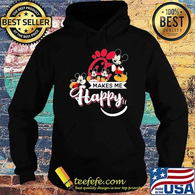 Funny cHICK-FIL-A makes me happy mickey shirt