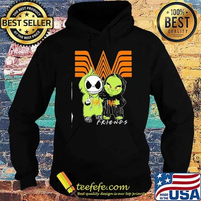 Funny jack Skellington Grinch WHATABURGER friends shirt