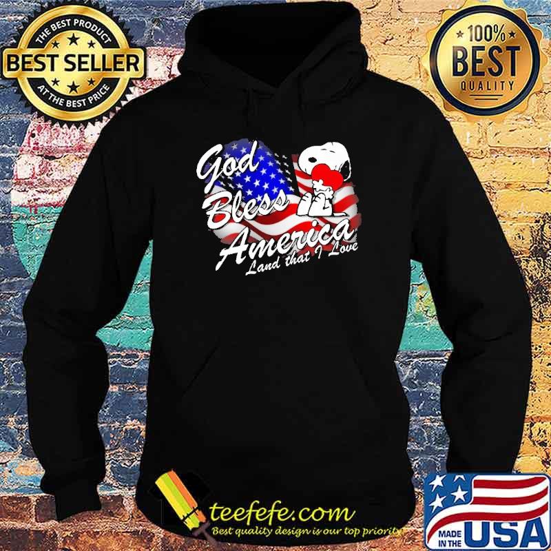 God bless America land that I love snoopy America flag shirt