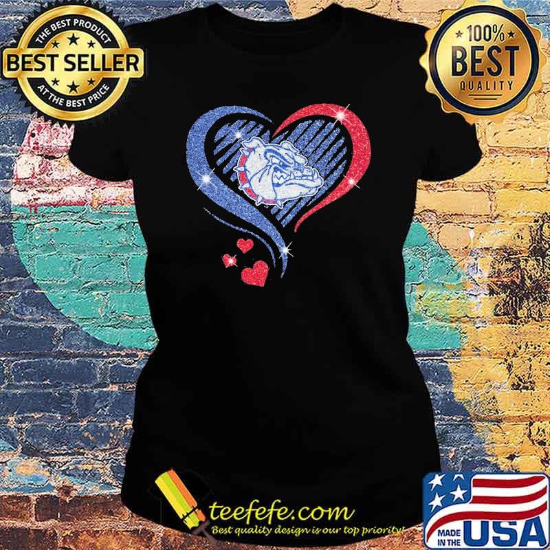 Gonzaga University Mascot Mat heart diamond love s Ladies tee Gonzaga University Mascot Mat heart diamond love s Ladies tee