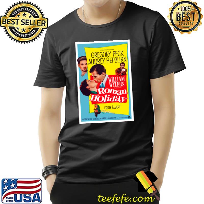 Gregory Peck Audrey Hepburn William Wyler's Roman Holiday T-Shirt Unisex Gregory Peck Audrey Hepburn William Wyler's Roman Holiday T-Shirt Unisex