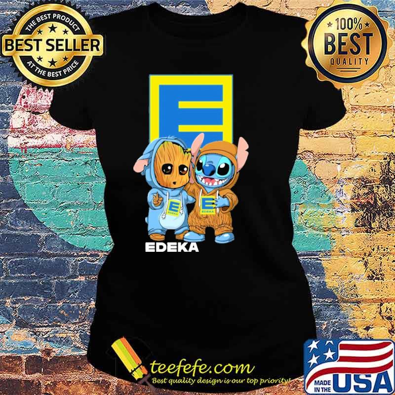 Groot and stitch Edeka s Ladies tee Groot and stitch Edeka s Ladies tee
