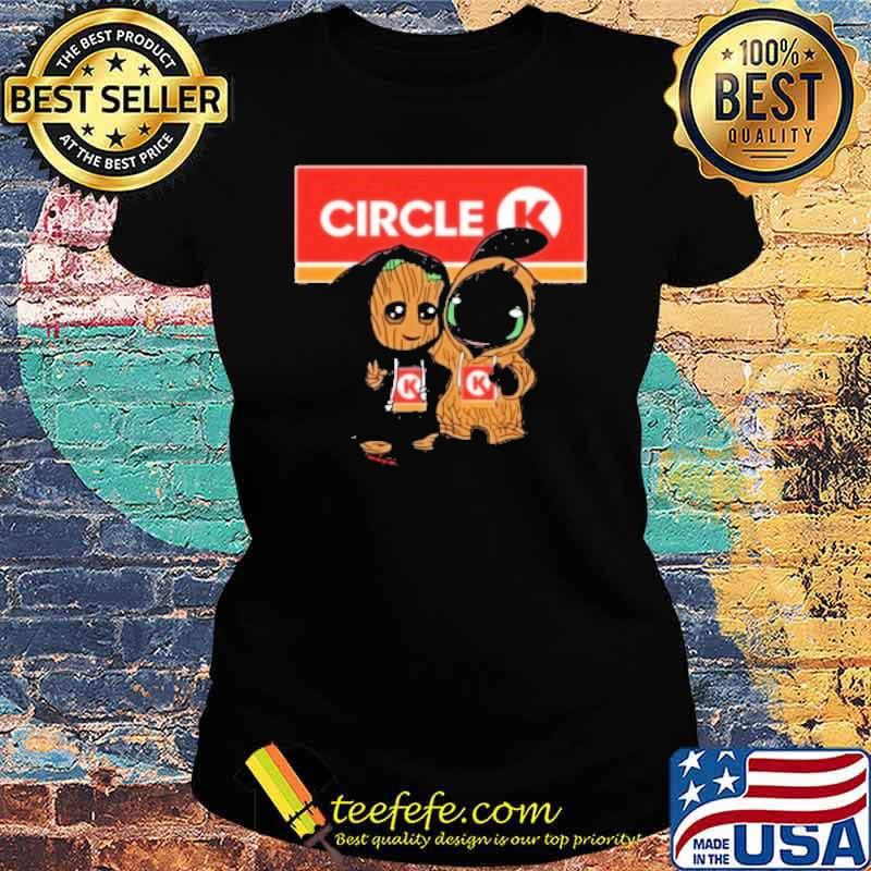 Groot and Toothless Circle K Shirt Ladies tee Groot and Toothless Circle K Shirt Ladies tee