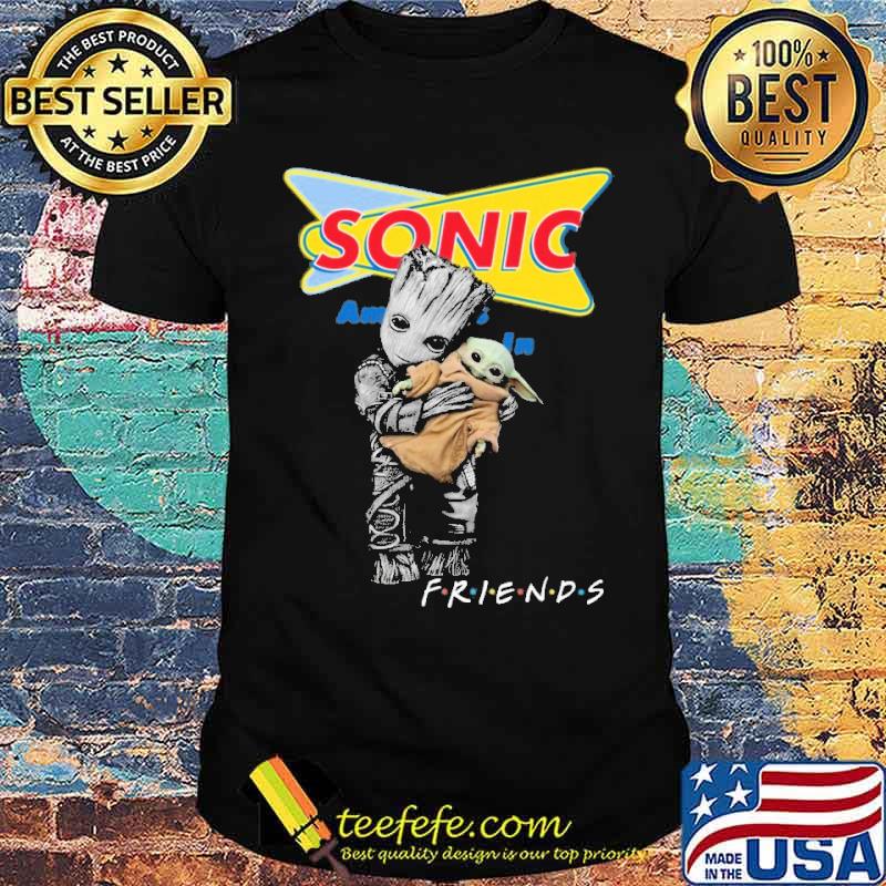 Groot hug baby yoda friends Sonic drive in s Unisex Groot hug baby yoda friends Sonic drive in s Unisex