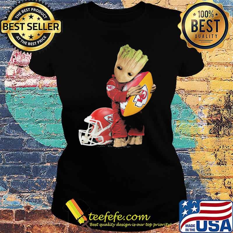 Groot hug Kansas city Chiefs s Ladies tee Groot hug Kansas city Chiefs s Ladies tee