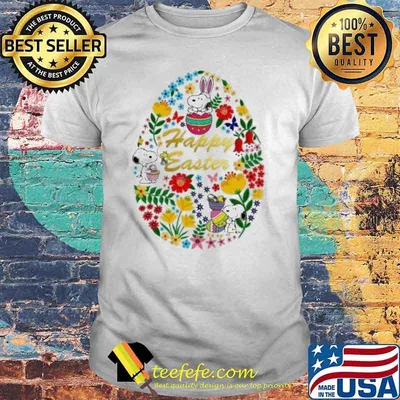 Happy Easter Snoopy and woodstocks flowers shirt