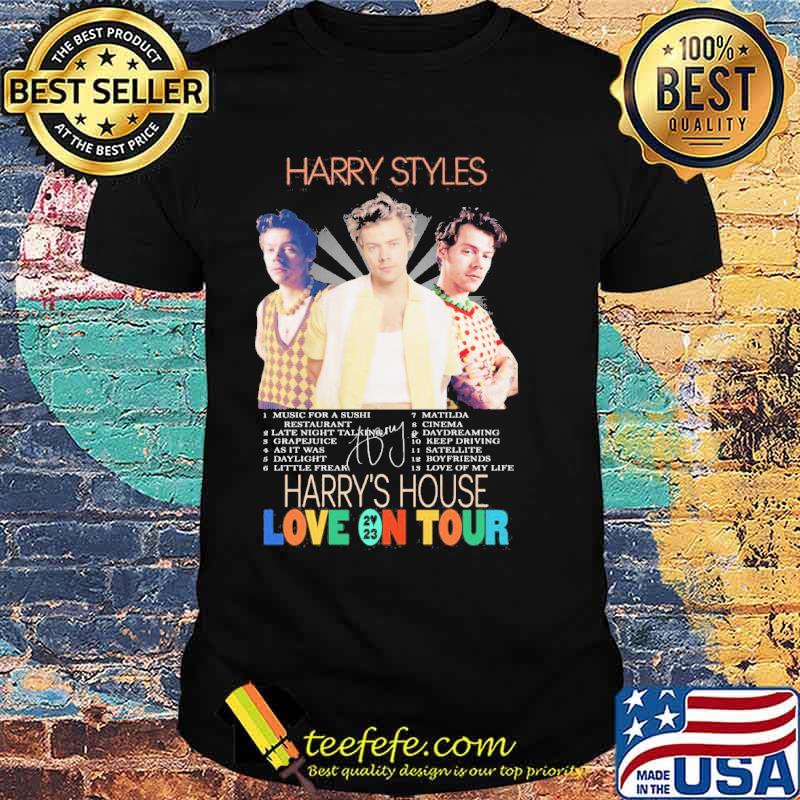Harry Styles Harry's house love on tour 2023 Music for a sushi signature s Unisex Harry Styles Harry's house love on tour 2023 Music for a sushi signature s Unisex