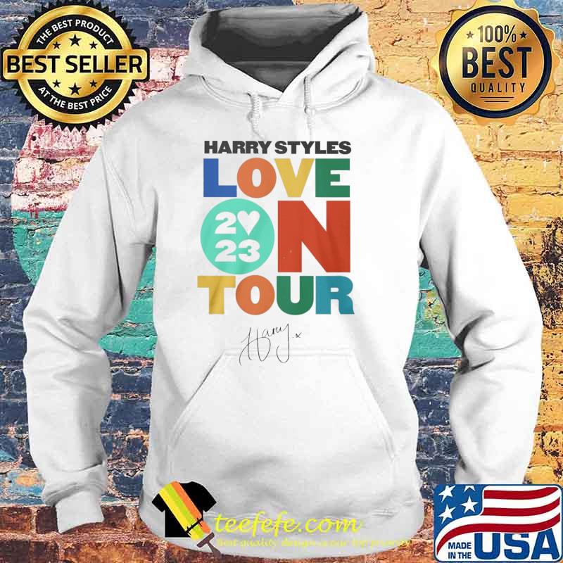Harry Styles love 2023 on tour signature s Hoodie Harry Styles love 2023 on tour signature s Hoodie