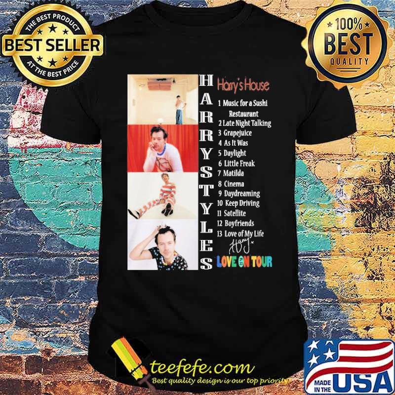 Harry's house Harry Styles Musis for a sushi love on tour 2023 signature s Unisex Harry's house Harry Styles Musis for a sushi love on tour 2023 signature s Unisex