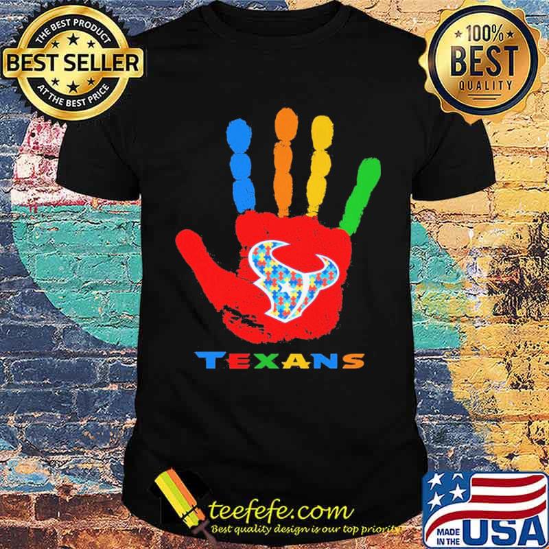Houston Texans Hand color autism s Unisex Houston Texans Hand color autism s Unisex