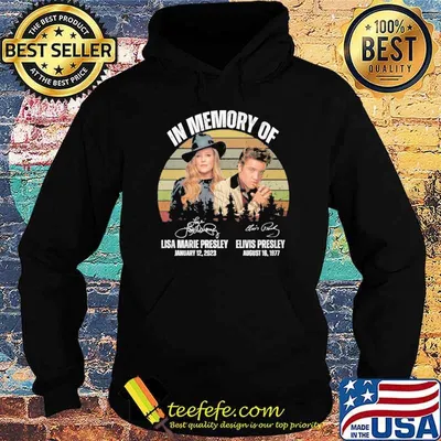 In memory of Lisa Marie Presley Elivis Presley signatures vintage shirt