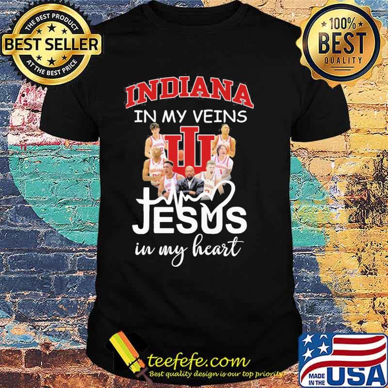Indiana in my veins Jesus in my heart s Unisex Indiana in my veins Jesus in my heart s Unisex