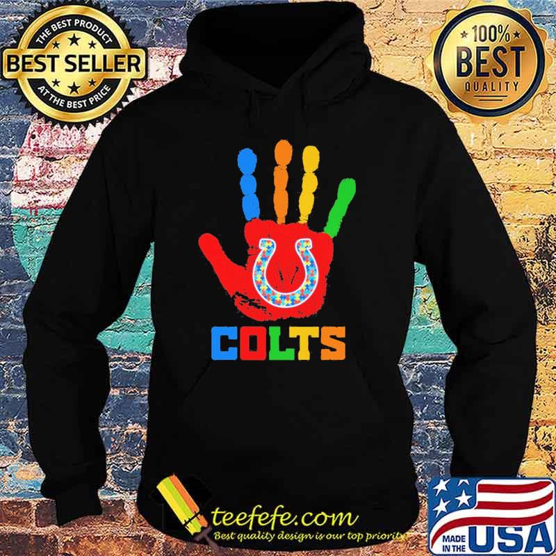 Indianapolis Colts Hand color autism shirt