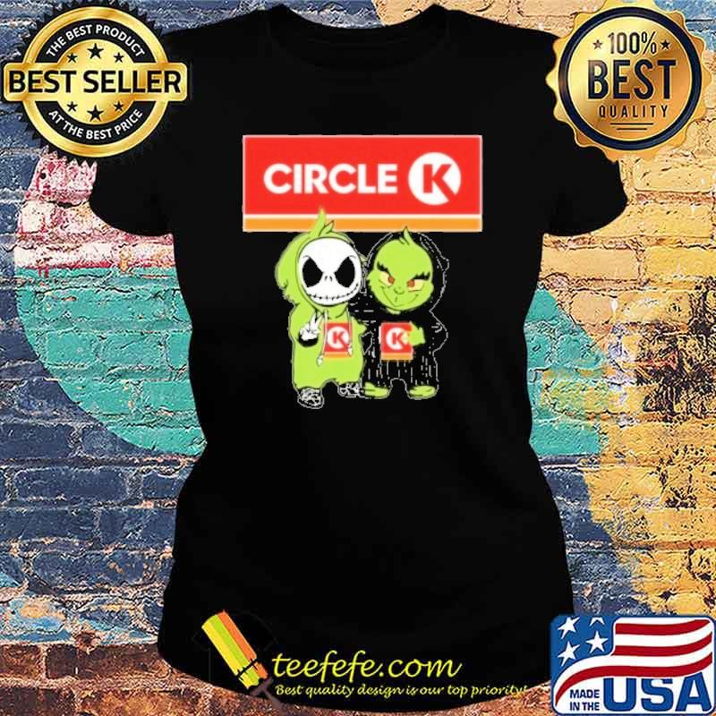 Jack Skellington and Grinch Circle K s Ladies tee Jack Skellington and Grinch Circle K s Ladies tee