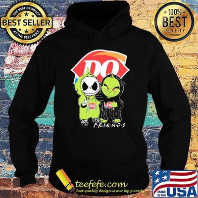 Jack Skellington and Grinch Dairy queen friends shirt