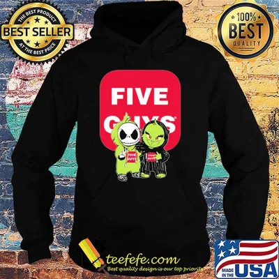 Jack Skellington and Grinch five guys shirt