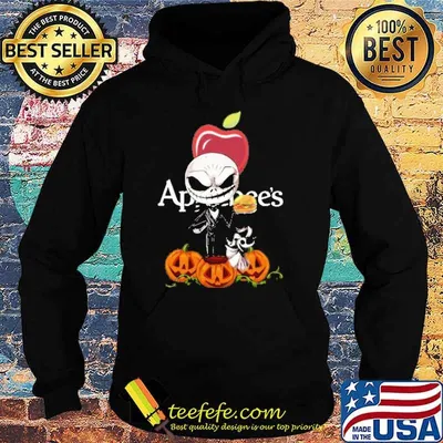 Jack Skellington applebee's pumkin halloween shirt