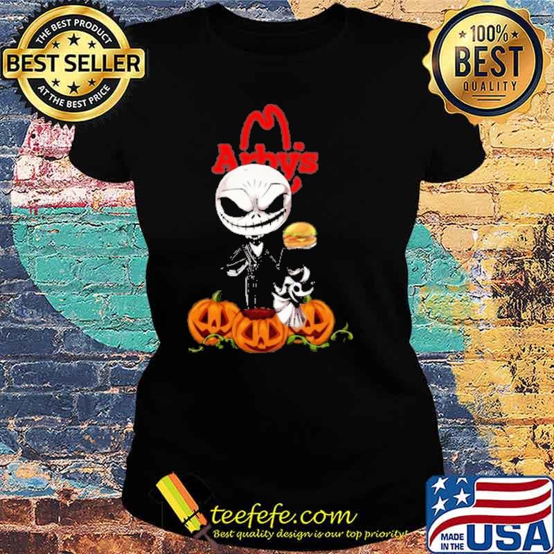 Jack Skellington Arbys pumkin halloween s Ladies tee Jack Skellington Arbys pumkin halloween s Ladies tee