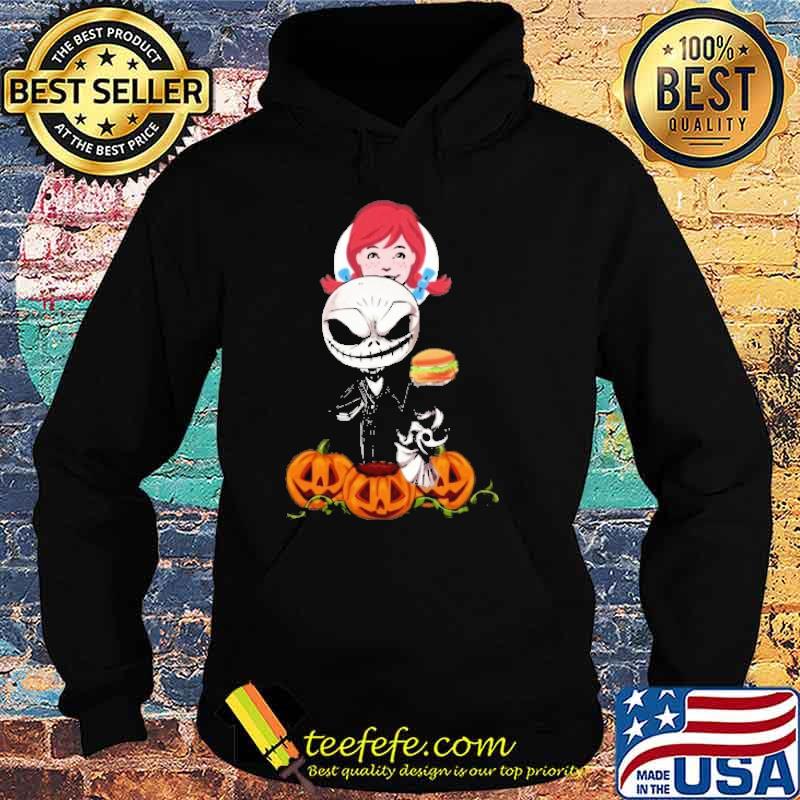 Jack Skellington Wendy's pumkin halloween shirt