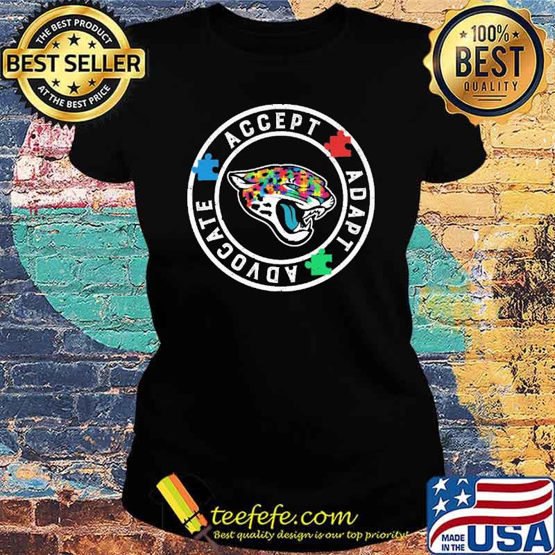 Jacksonville Jaguars advocate accept adapt autism s Ladies tee Jacksonville Jaguars advocate accept adapt autism s Ladies tee