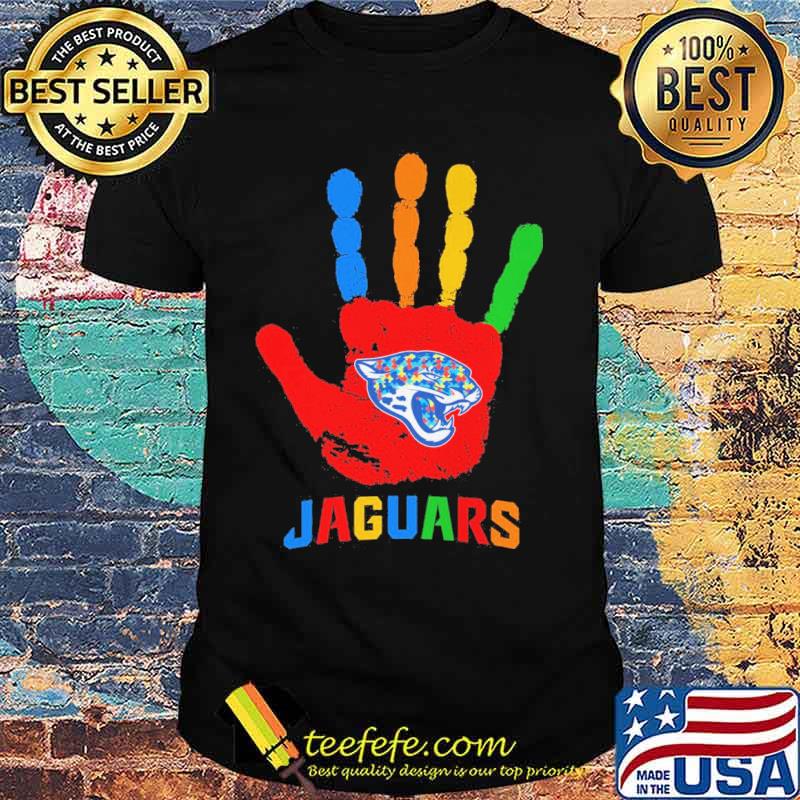 Jacksonville Jaguars Hand color autism s Unisex Jacksonville Jaguars Hand color autism s Unisex